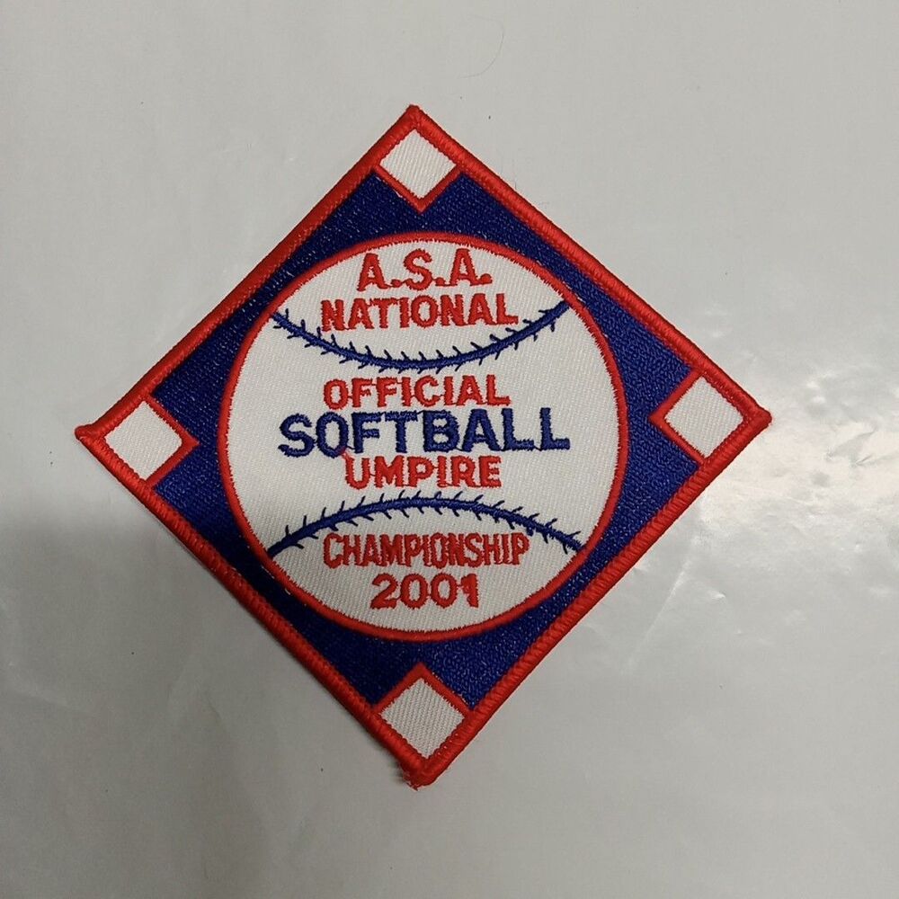 A.S.A National  Official Softball Umpire Championship 2001 Patch